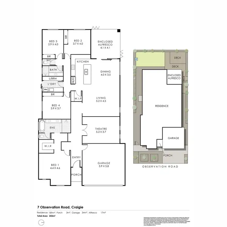 Floorplan of Homely house listing, 7 Observation Road, Craigie WA 6025