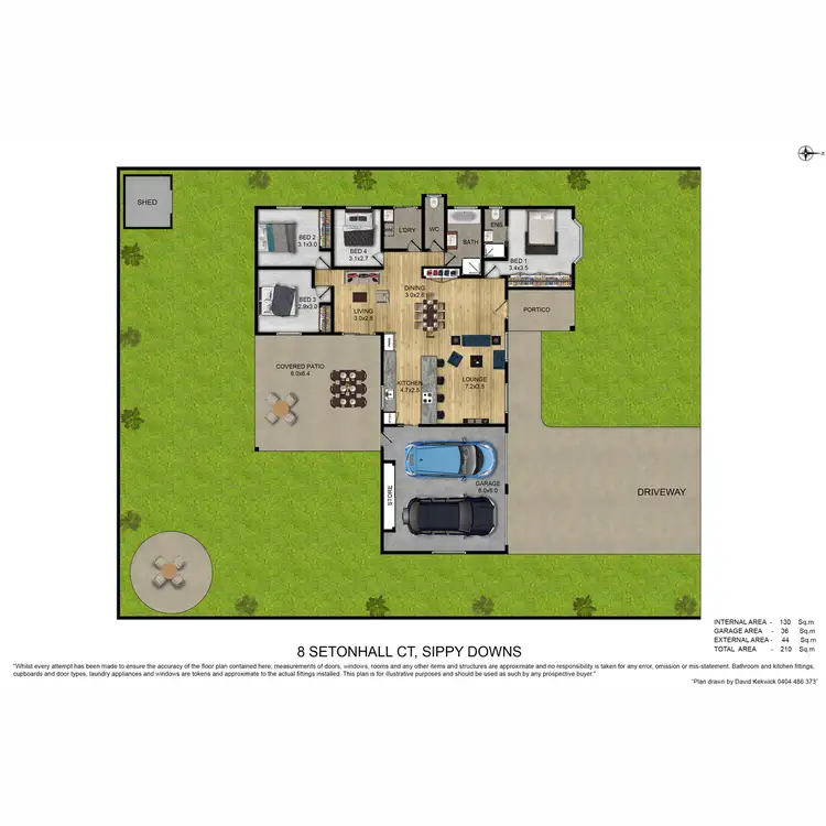 Floorplan of Homely house listing, 8 Setonhall Court, Sippy Downs QLD 4556