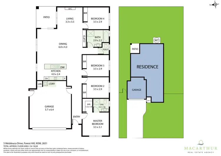 Floorplan of Homely house listing, 5 Melaleuca Drive, Forest Hill NSW 2651