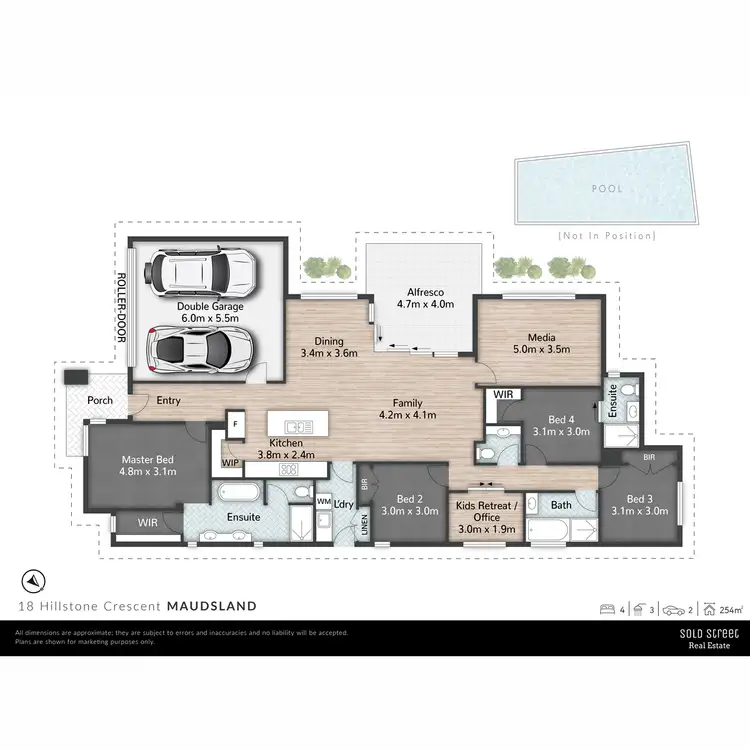 Floorplan of Homely house listing, 18 Hillstone Crescent, Maudsland QLD 4210