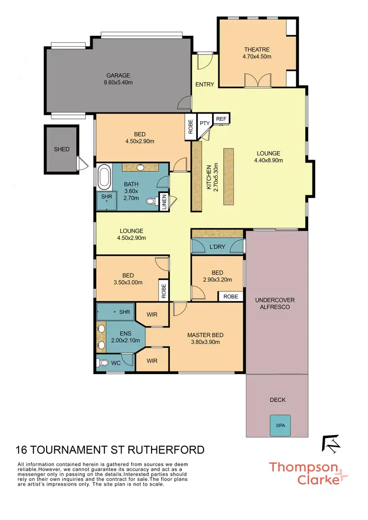 Floorplan of Homely house listing, 16 Tournament Street, Rutherford NSW 2320