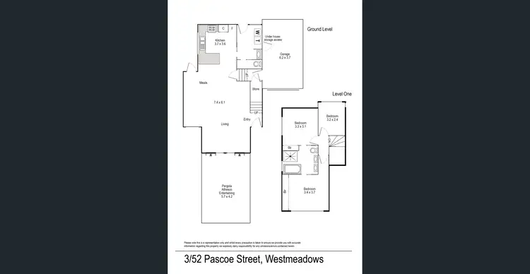 Floorplan of Homely unit listing, 3/52 Pascoe Street, Westmeadows VIC 3049