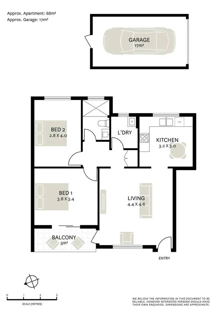 Floorplan of Homely apartment listing, 14/81-83 Trafalgar Street, Stanmore NSW 2048