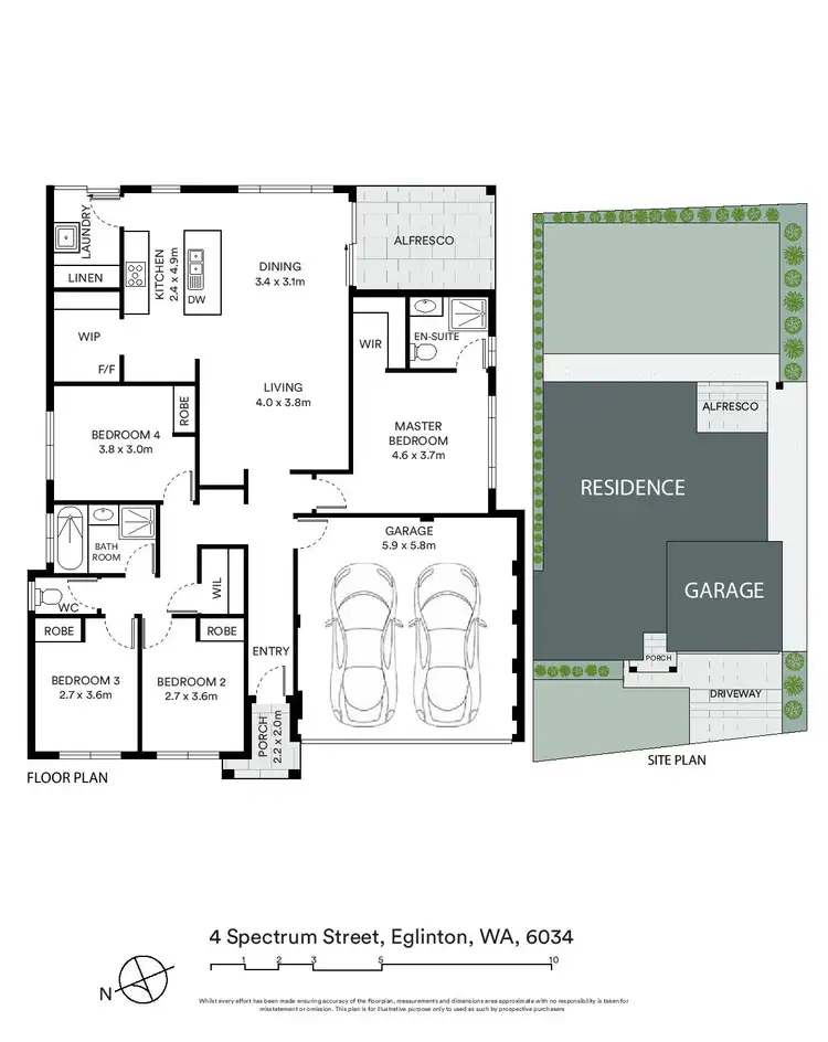 Floorplan of Homely house listing, 4 Spectrum Street, Eglinton WA 6034