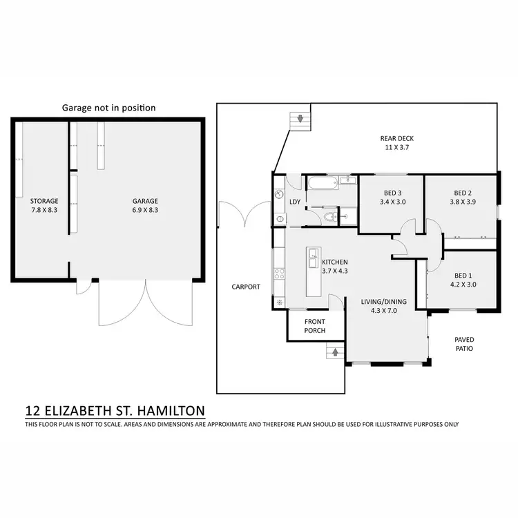 Floorplan of Homely house listing, 12 Elizabeth Street, Hamilton VIC 3300