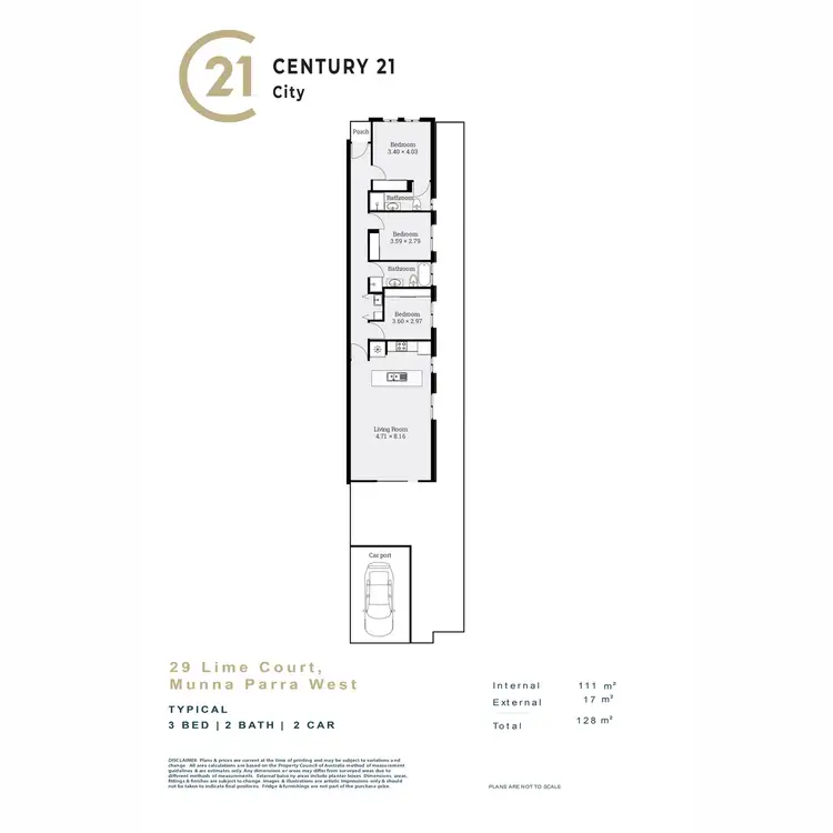 Floorplan of Homely house listing, 29 Lime Court, Munno Para West SA 5115