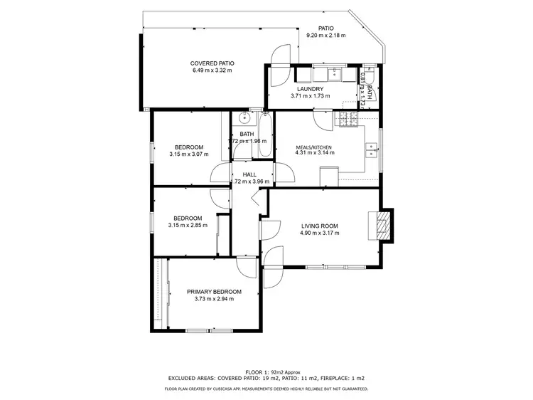 Floorplan of Homely house listing, 19 Teaguer Street, Wilson WA 6107