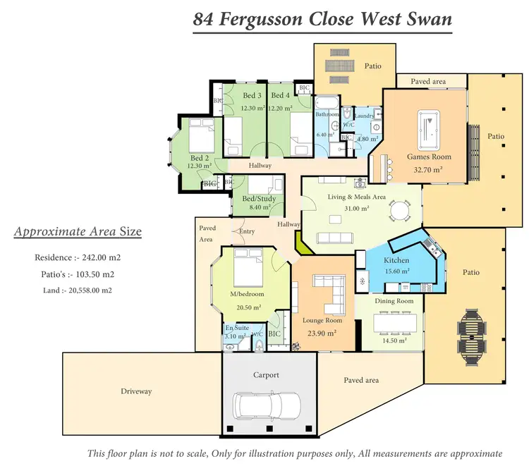 Floorplan of Homely house listing, 84 Fergusson Close, West Swan WA 6055
