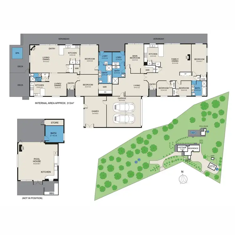 Floorplan of Homely rural property listing, George Downes Drive, Bucketty NSW 2250
