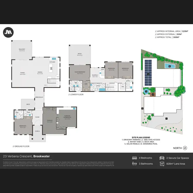 Floorplan of Homely house listing, 23 Verbena Crescent, Brookwater QLD 4300