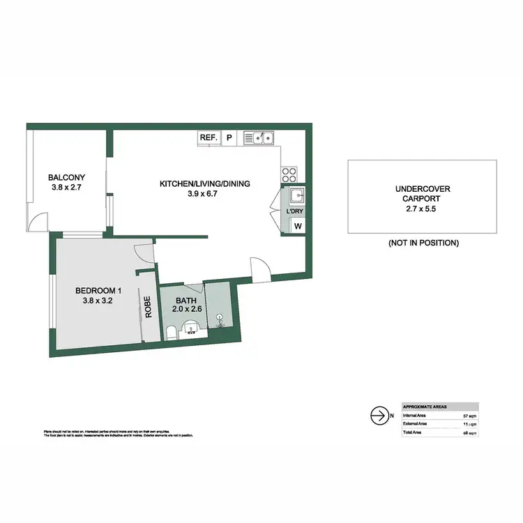 Floorplan of Homely apartment listing, 63/59 Breaksea Drive, North Coogee WA 6163