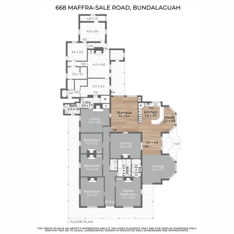 Floorplan of Homely rural property listing, 668 Maffra-Sale Road, Bundalaguah VIC 3851