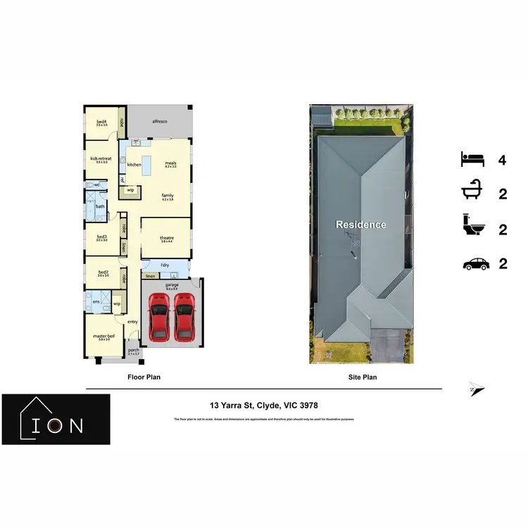 Floorplan of Homely house listing, 13 Yarra Street, Clyde VIC 3978
