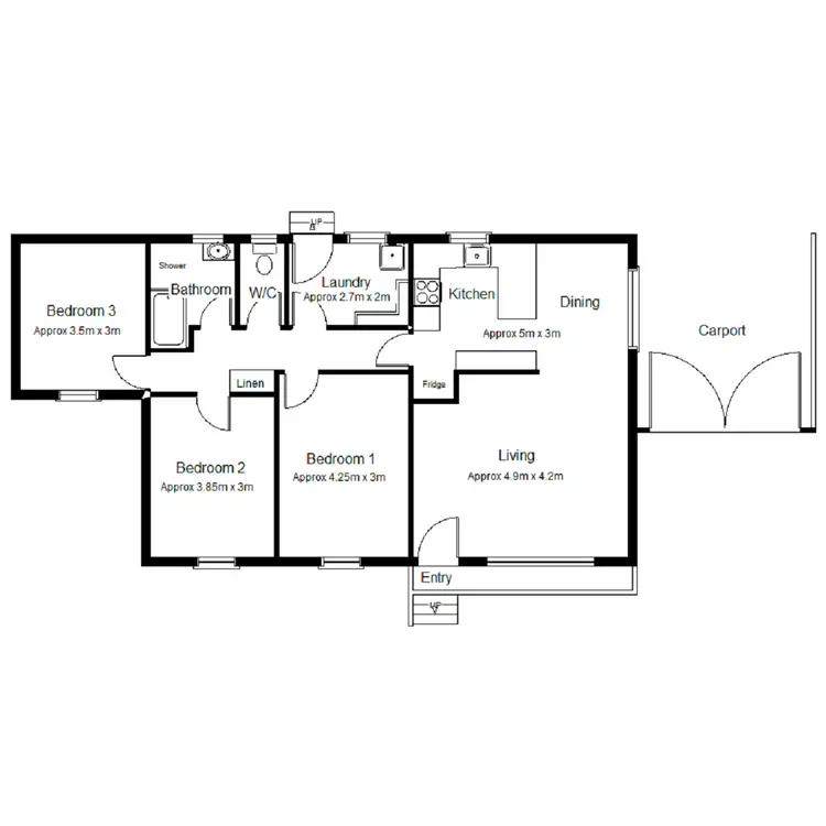 Floorplan of Homely other listing, 7 Withers Street, Port Augusta SA 5700