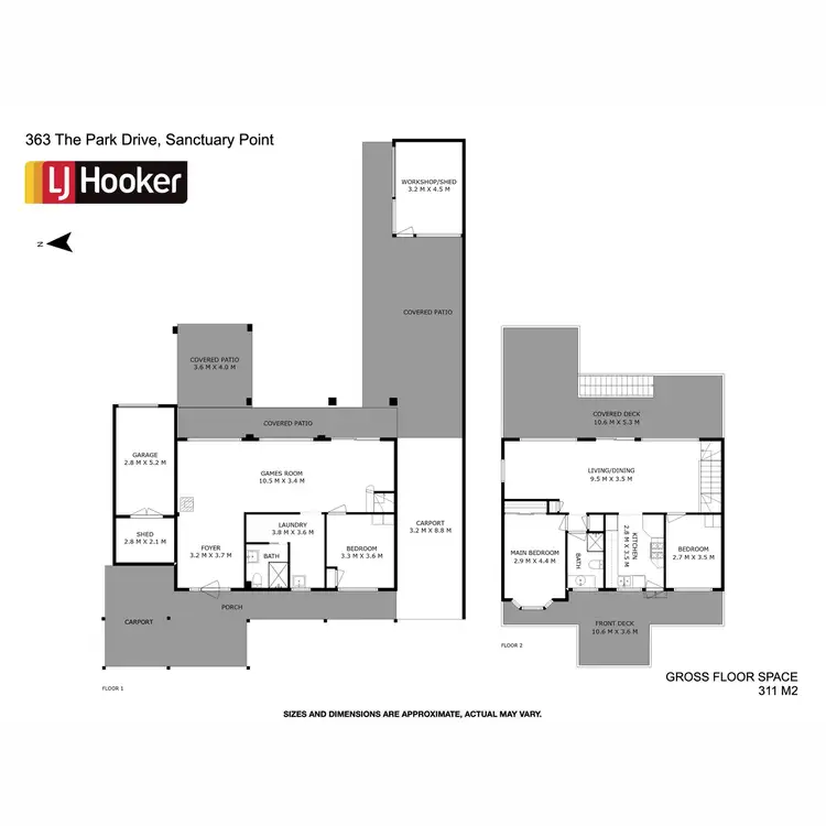 Floorplan of Homely house listing, 363 The Park Drive, Sanctuary Point NSW 2540