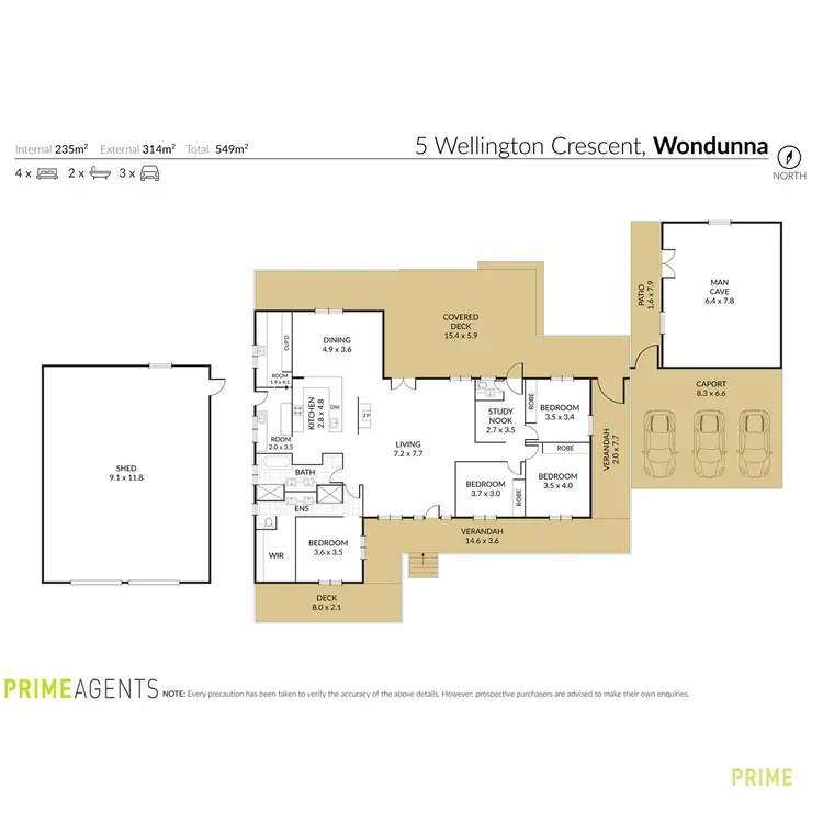 Floorplan of Homely house listing, 5-7 Wellington Crescent, Wondunna QLD 4655