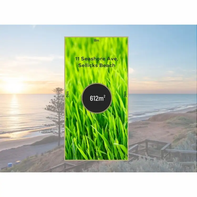 Floorplan of Homely land listing, 11 Seashore Avenue, Sellicks Beach SA 5174