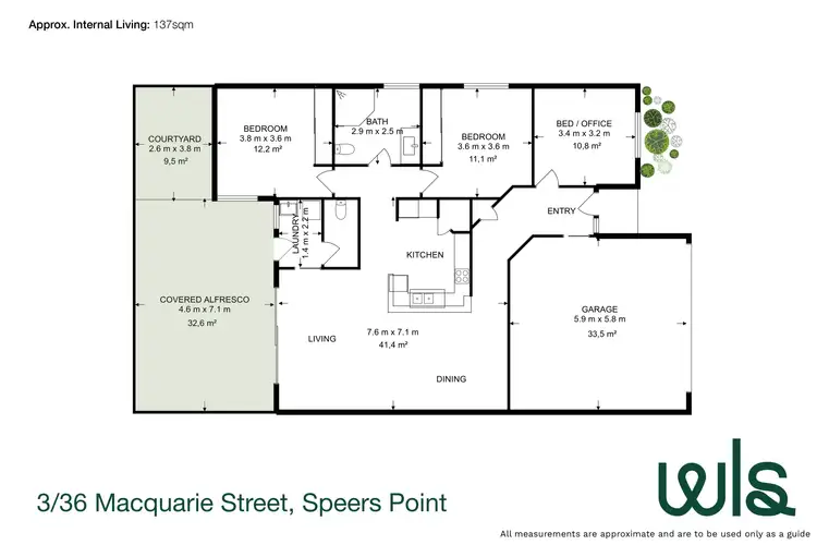 Floorplan of Homely unit listing, 3/36 Macquarie Street, Speers Point NSW 2284