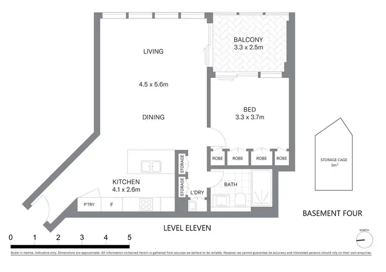 Floorplan of Homely apartment listing, 11E/6 Watermans Quay, Barangaroo NSW 2000