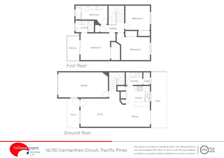 Floorplan of Homely townhouse listing, 16/30 Carmarthen Circuit, Pacific Pines QLD 4211