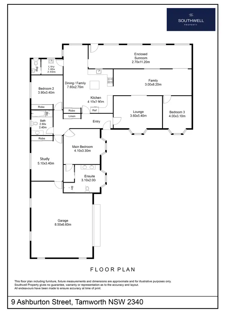 Floorplan of Homely house listing, 9 Ashburton Street, East Tamworth NSW 2340