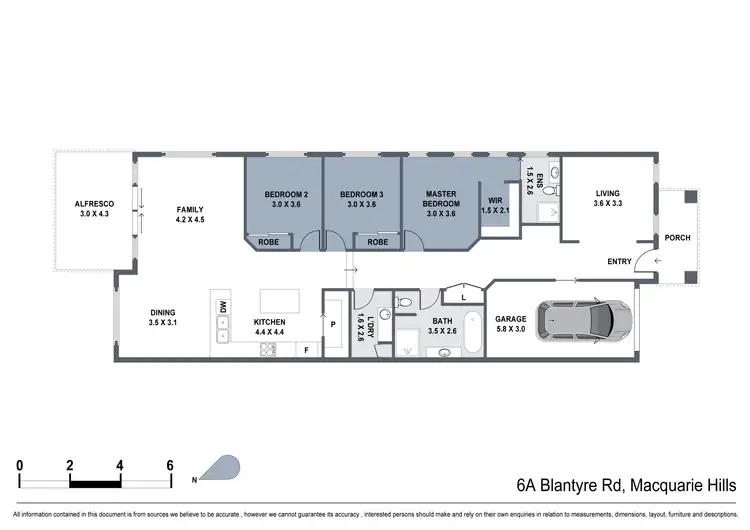 Floorplan of Homely house listing, 6a Blantyre Road, Macquarie Hills NSW 2285