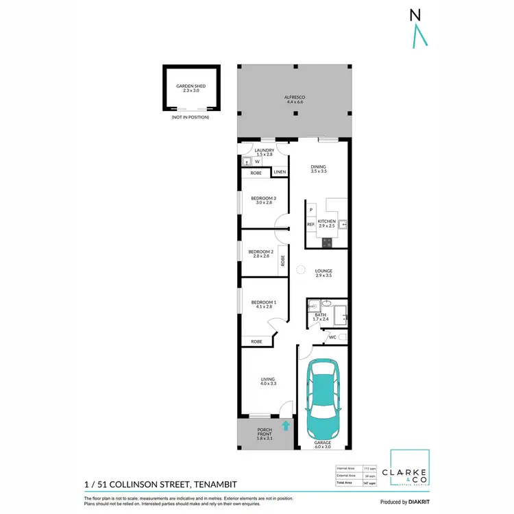 Floorplan of Homely house listing, 1/51 Collinson Street, Tenambit NSW 2323