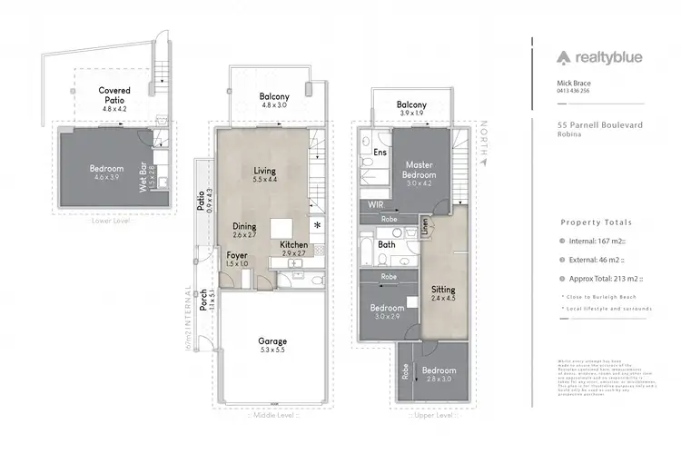 Floorplan of Homely house listing, 55 Parnell Boulevard, Robina QLD 4226