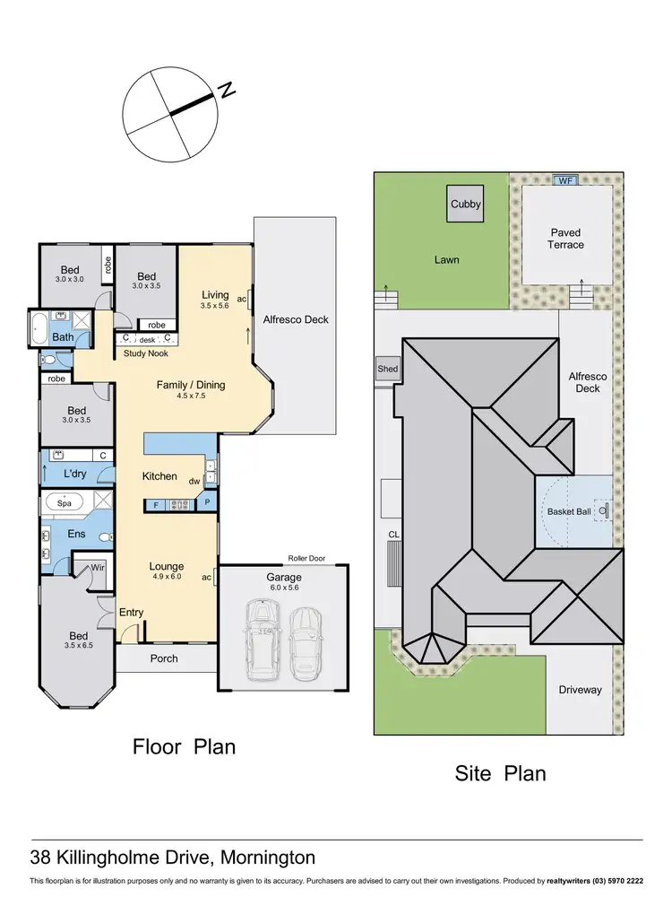 Floorplan of Homely house listing, 38 Killingholme Drive, Mornington VIC 3931