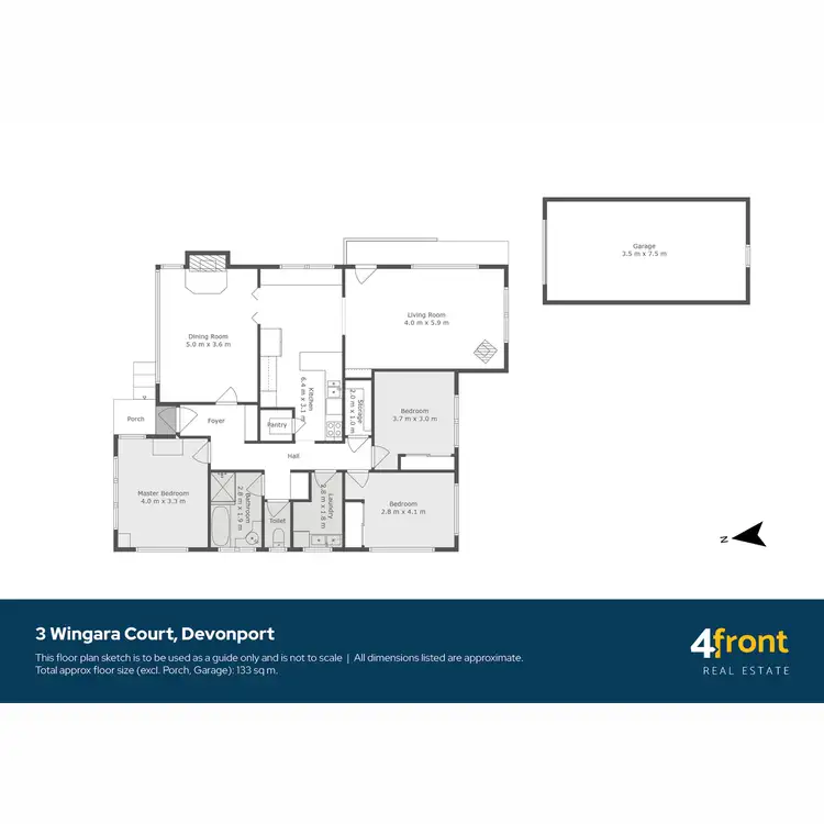 Floorplan of Homely house listing, 3 Wingara Court, Devonport TAS 7310
