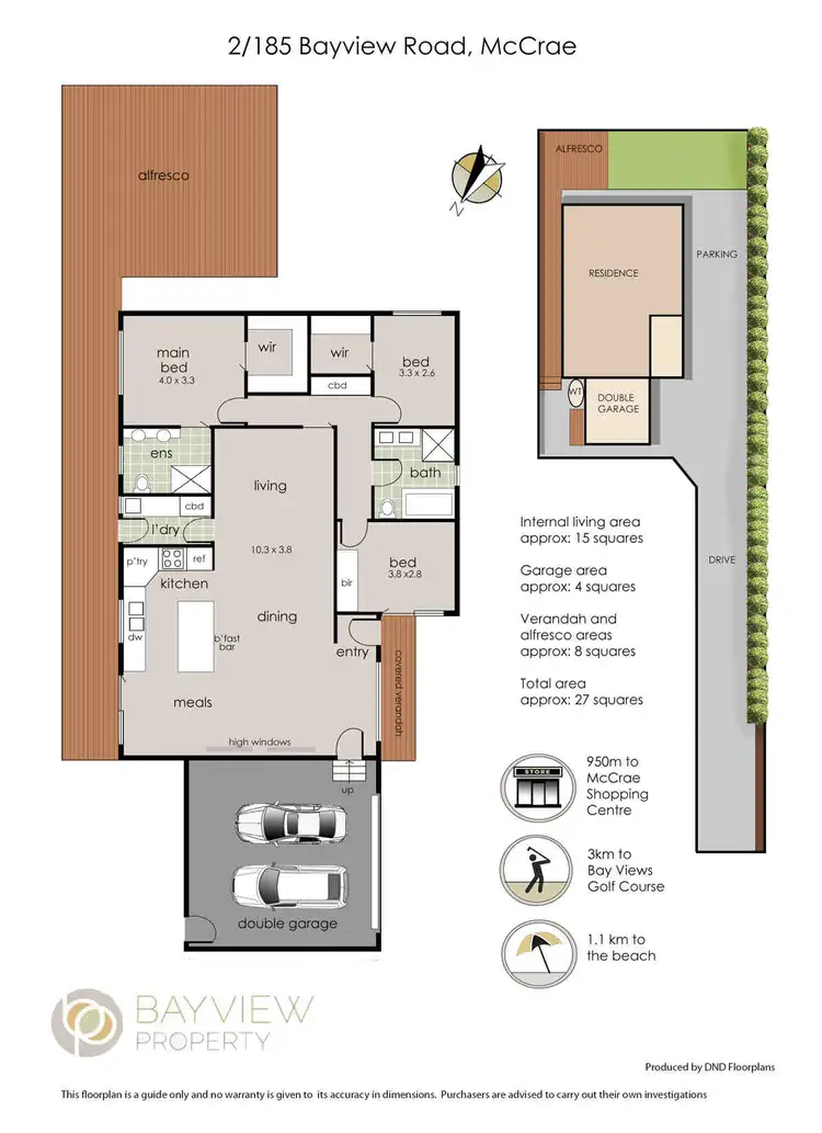 Floorplan of Homely house listing, 185 Bayview Road, Mccrae VIC 3938