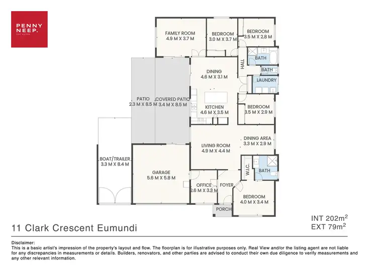 Floorplan of Homely house listing, 11 Clark Crescent, Eumundi QLD 4562
