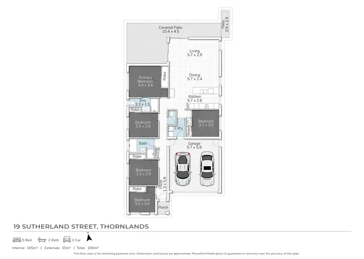 Floorplan of Homely house listing, 19 Sutherland Street, Thornlands QLD 4164