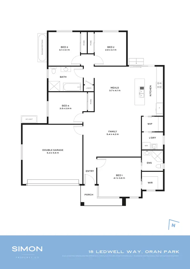Floorplan of Homely house listing, 18 Ledwell Way, Oran Park NSW 2570