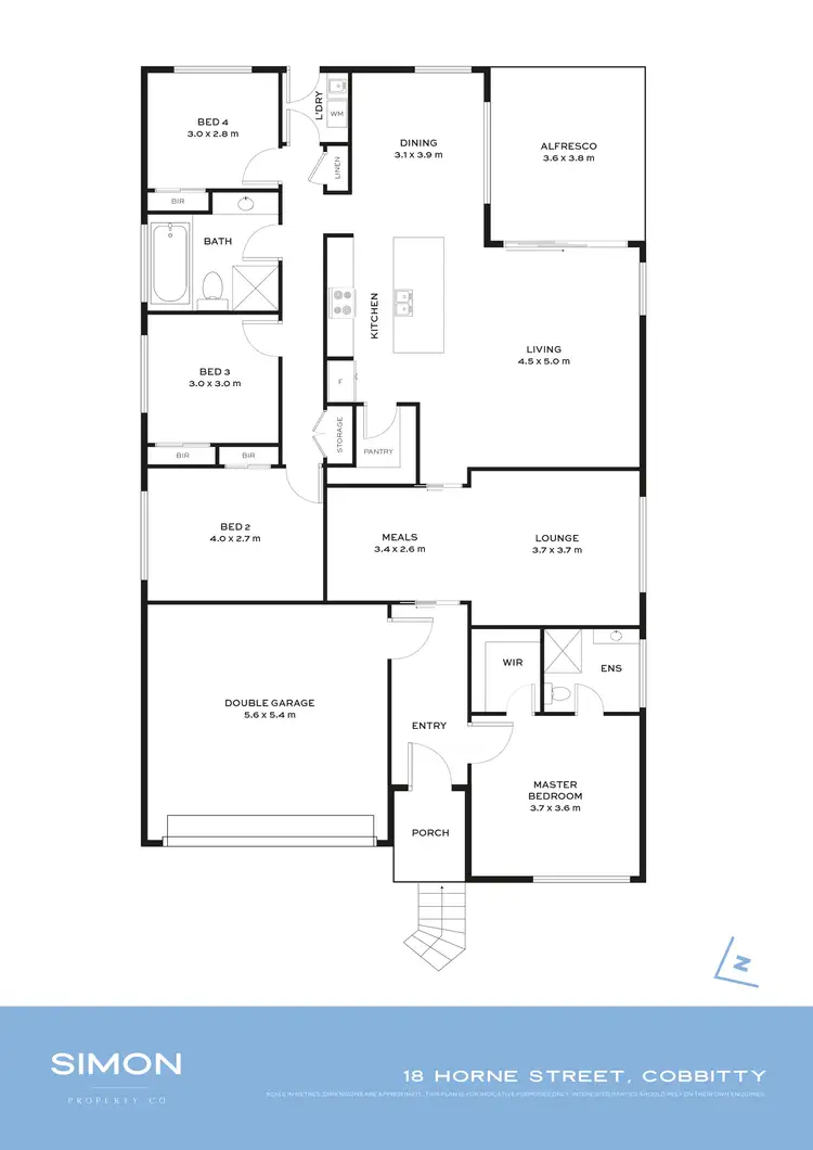 Floorplan of Homely house listing, 18 Horne Street, Cobbitty NSW 2570