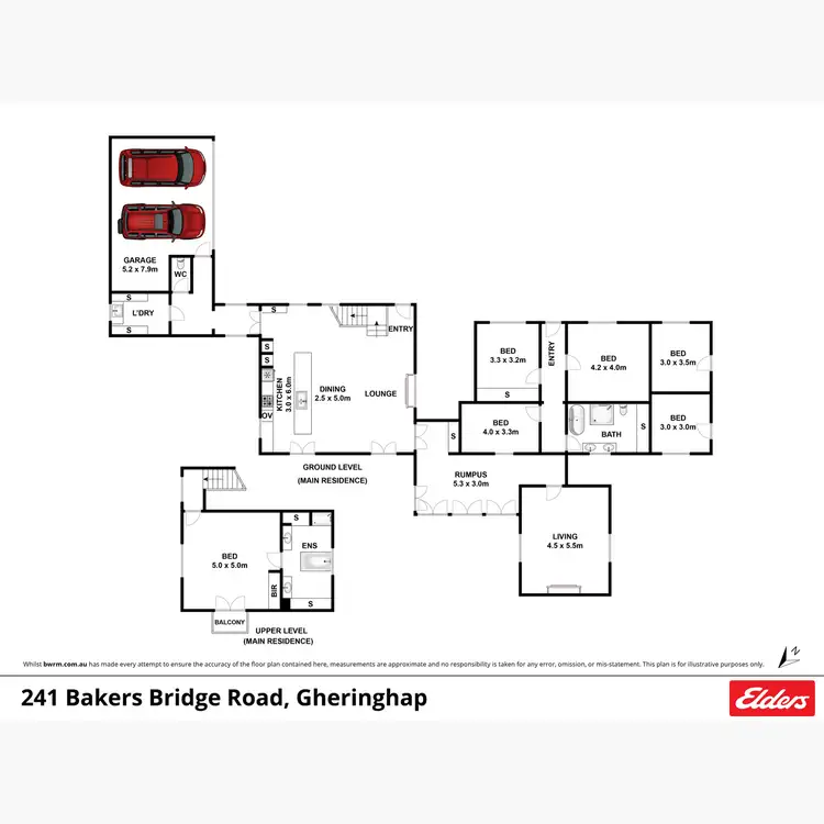 Floorplan of Homely rural property listing, 241 Bakers Bridge Road, Gheringhap VIC 3331