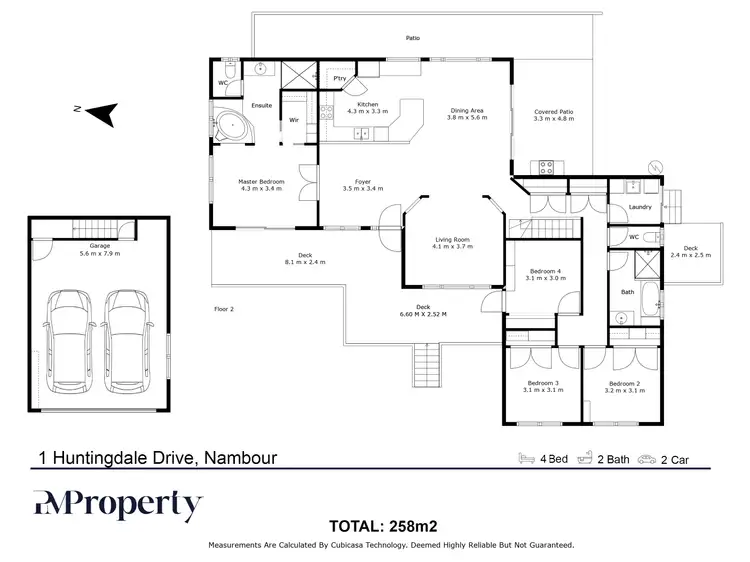 Floorplan of Homely house listing, 1 Huntingdale Drive, Nambour QLD 4560