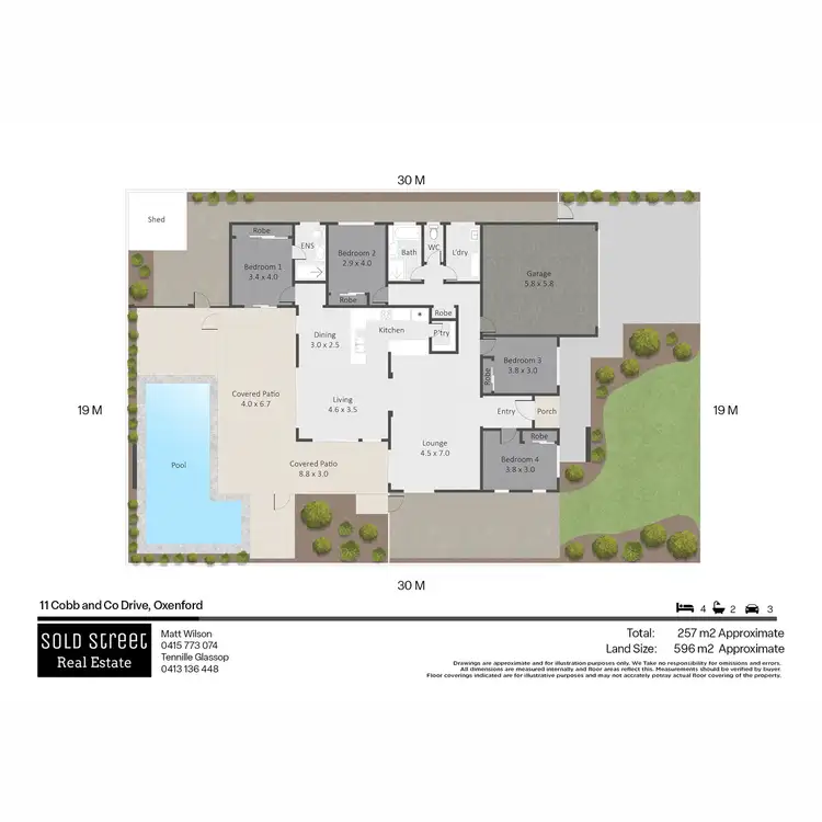 Floorplan of Homely house listing, 11 Cobb & Co Drive, Oxenford QLD 4210