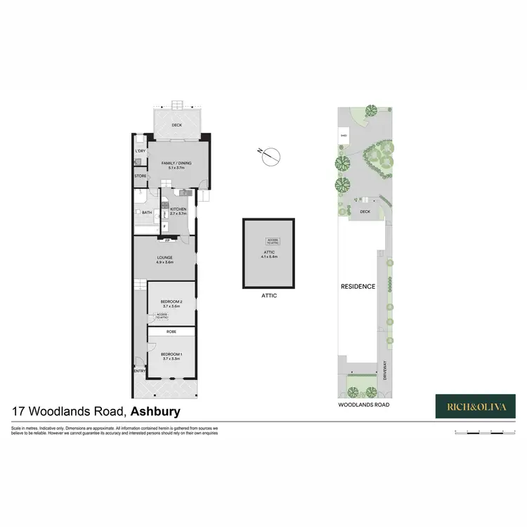 Floorplan of Homely semi-detached listing, 17 Woodlands Road, Ashbury NSW 2193