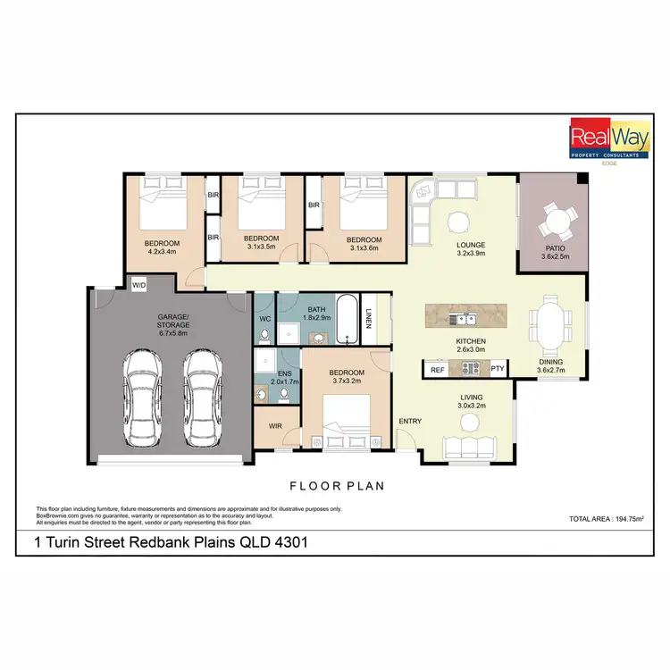 Floorplan of Homely house listing, 1 Turin Street, Redbank QLD 4301