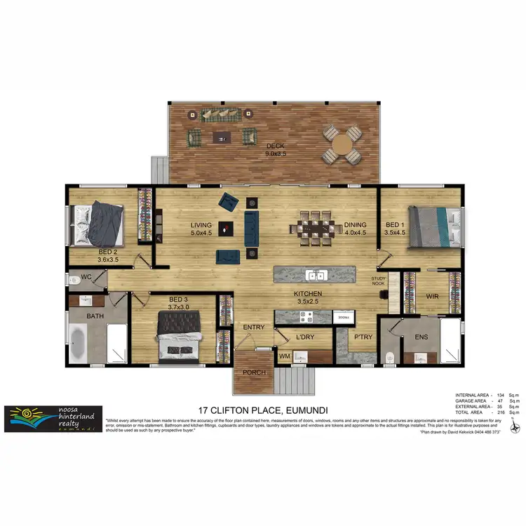 Floorplan of Homely house listing, 17 Clifton Place, Eumundi QLD 4562
