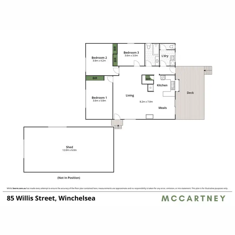Floorplan of Homely house listing, 85 Willis Street, Winchelsea VIC 3241