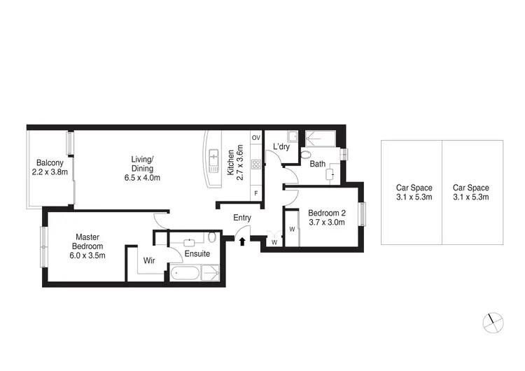 Floorplan of Homely unit listing, 208/8 Mimosa Circuit, Breakfast Point NSW 2137