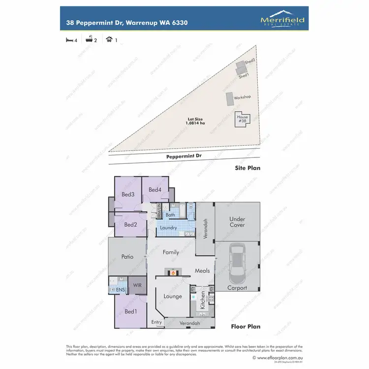 Floorplan of Homely house listing, 38 Peppermint Drive, Warrenup WA 6330