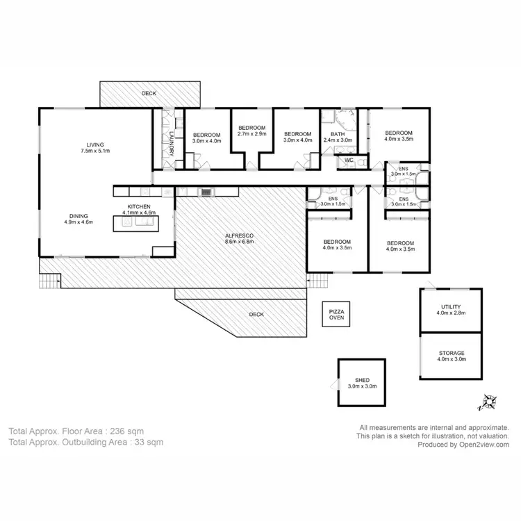 Floorplan of Homely house listing, 2 Manning Drive, Orford TAS 7190