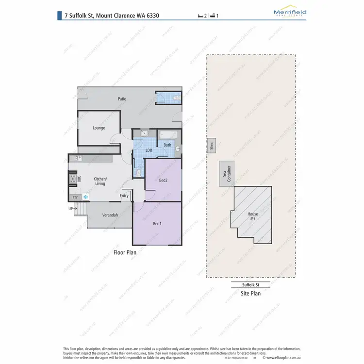 Floorplan of Homely house listing, 7 Suffolk Street, Mount Clarence WA 6330