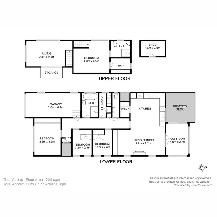 Floorplan of Homely house listing, 1/50 South Street, Bellerive TAS 7018