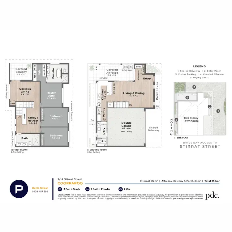 Floorplan of Homely townhouse listing, 2/14 Stirrat Street, Coorparoo QLD 4151