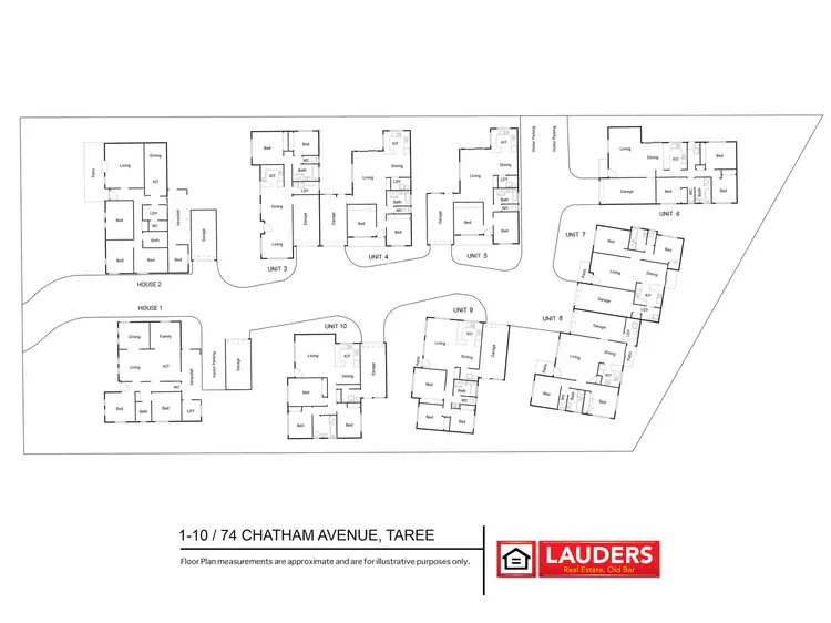 Floorplan of Homely block of units listing, 1-10/72-74 Chatham Avenue, Taree NSW 2430