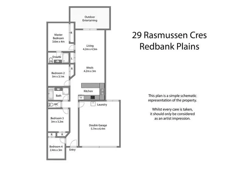 Floorplan of Homely house listing, 29 Rasmussen Crescent, Redbank Plains QLD 4301